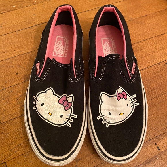 vans slip on hello kitty